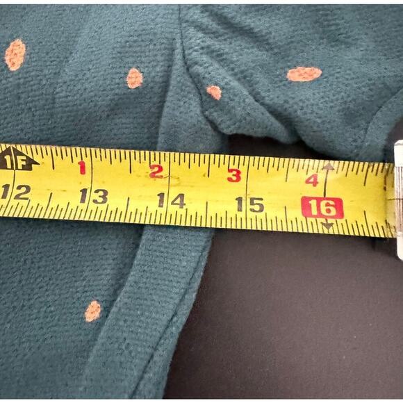 Free People NWT Abbie Fit and Flare Mini Dress In Teal & Orange Dots Size 0 - Picture 10 of 12